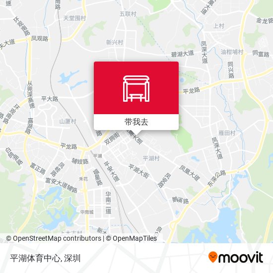 平湖体育中心地图