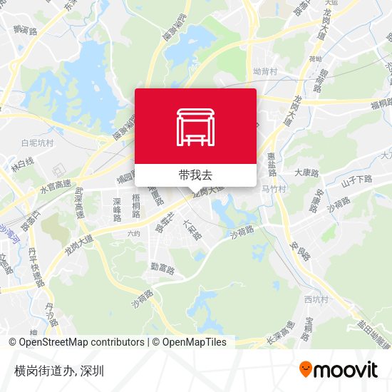 横岗街道办地图