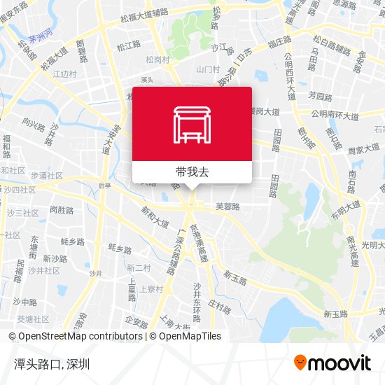 潭头路口地图