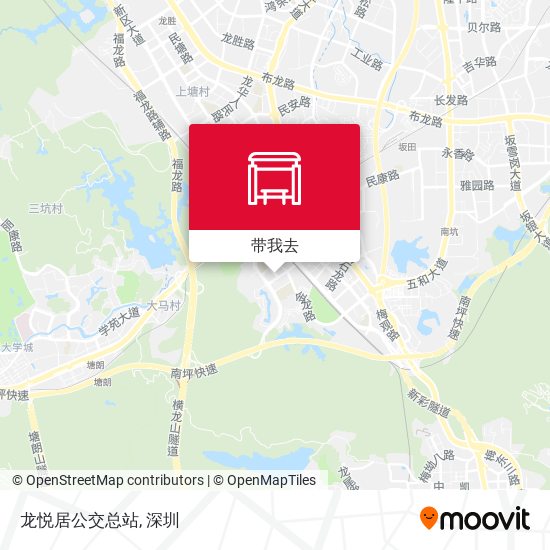 龙悦居公交总站地图