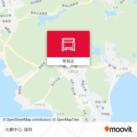 大鹏中心地图
