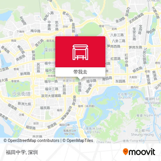 福田中学地图