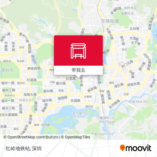 红岭地铁站地图