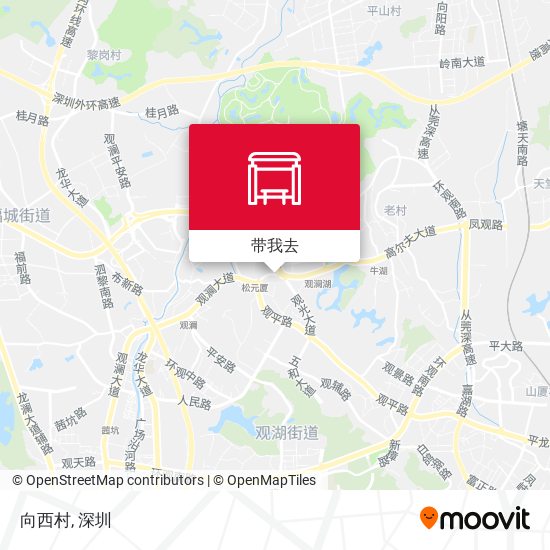 向西村地图