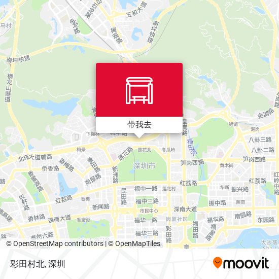 彩田村北地图