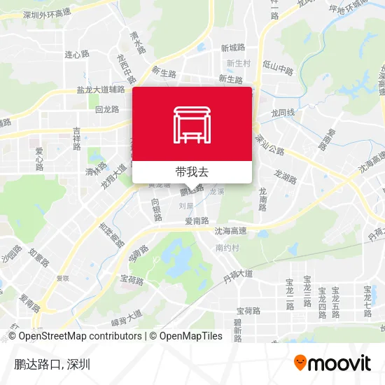 鹏达路口地图