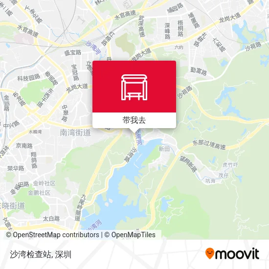沙湾检查站地图