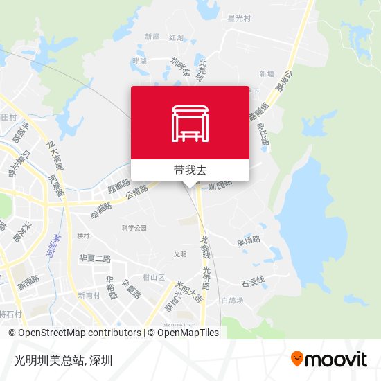 光明圳美总站地图