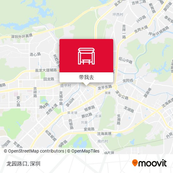 龙园路口地图