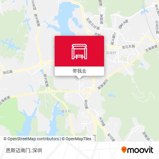 恩斯迈南门地图
