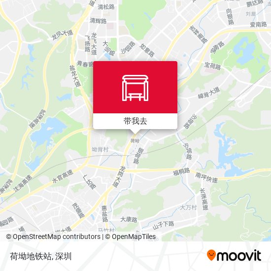 荷坳地铁站地图