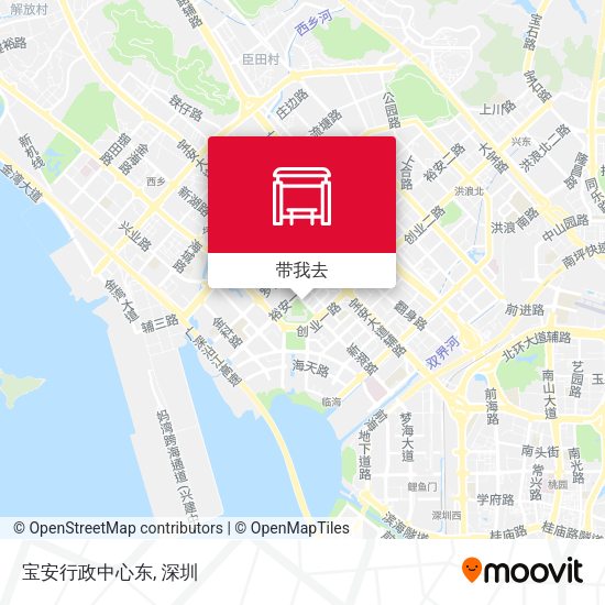 宝安行政中心东地图