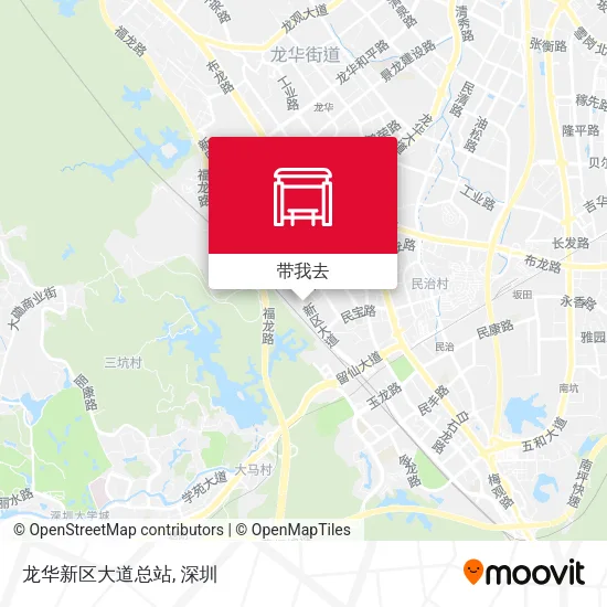 龙华新区大道总站地图