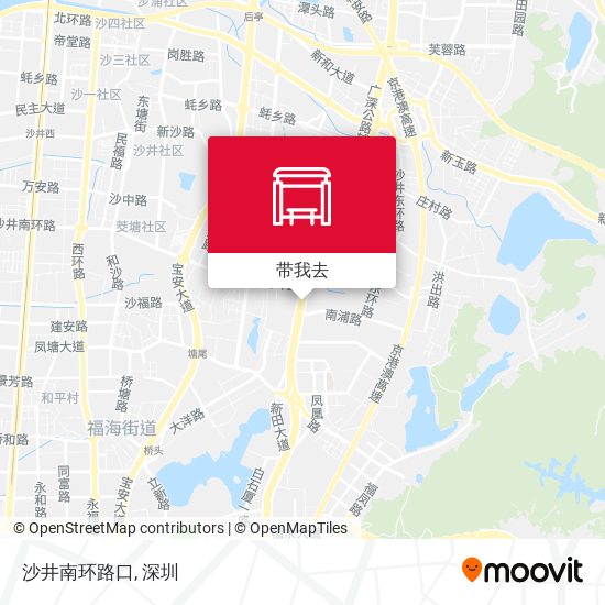 沙井南环路口地图