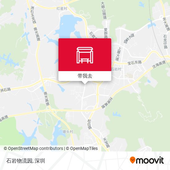 石岩物流园地图