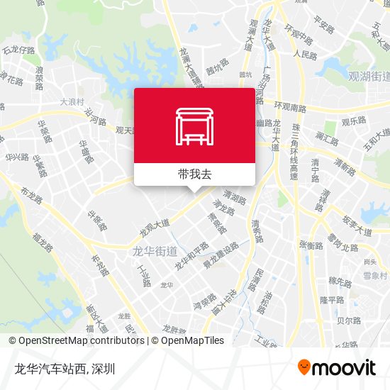 龙华汽车站西地图