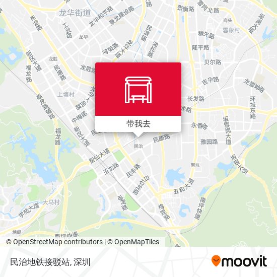 民治地铁接驳站地图