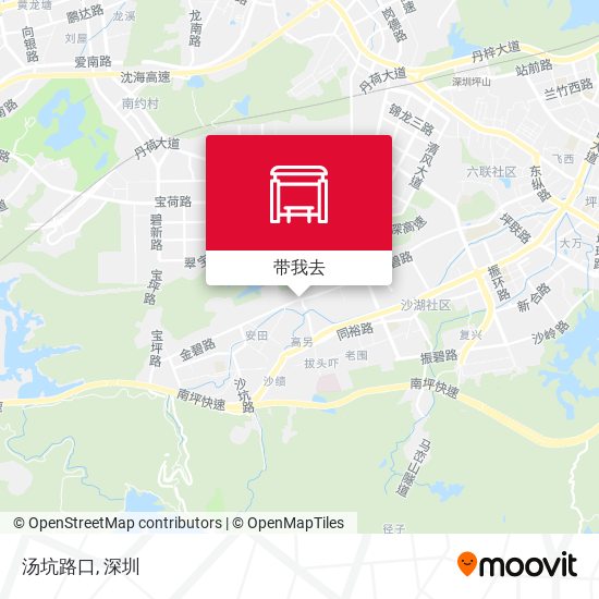 汤坑路口地图