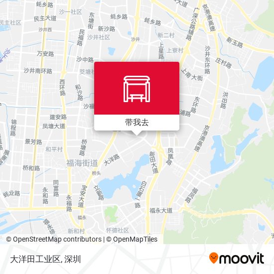 大洋田工业区地图