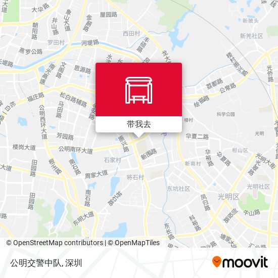 公明交警中队地图