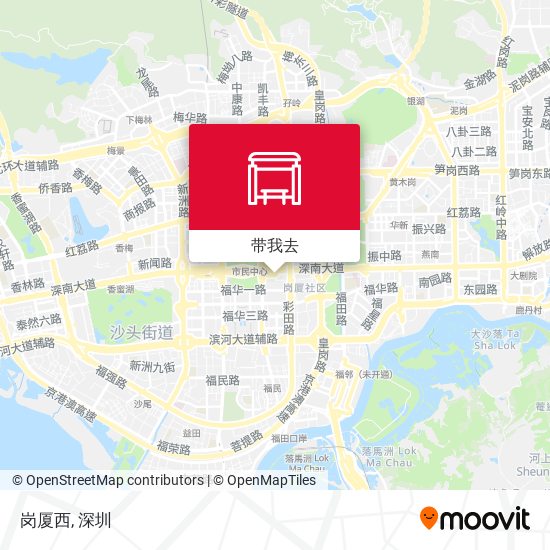 岗厦西地图