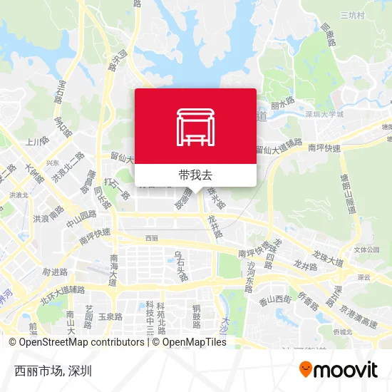 西丽市场地图