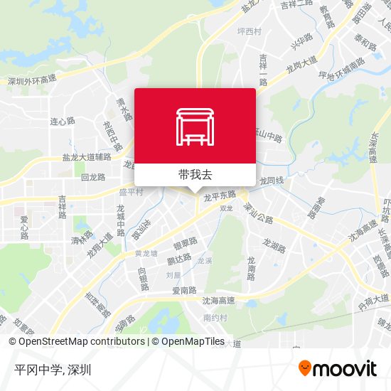 平冈中学地图
