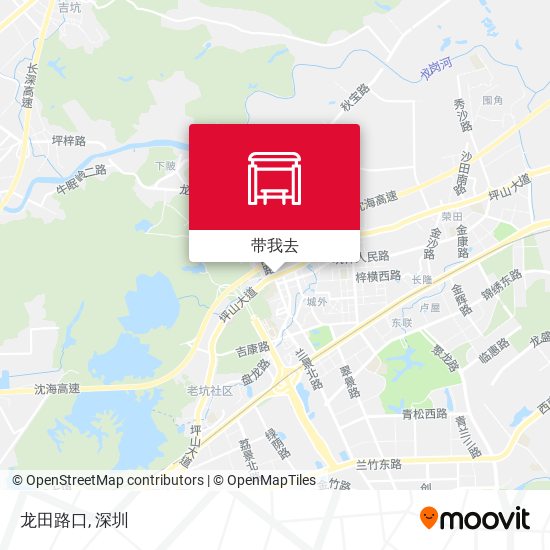 龙田路口地图