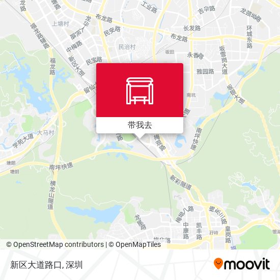 新区大道路口地图