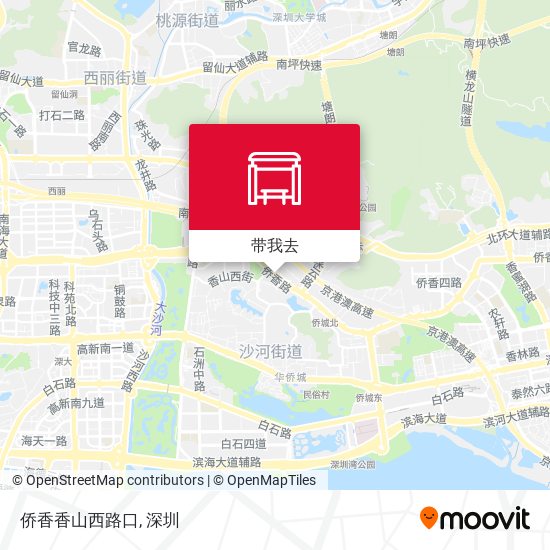 侨香香山西路口地图