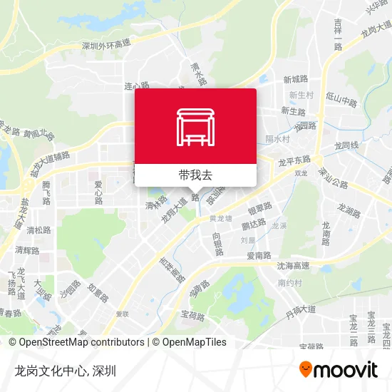 龙岗文化中心地图