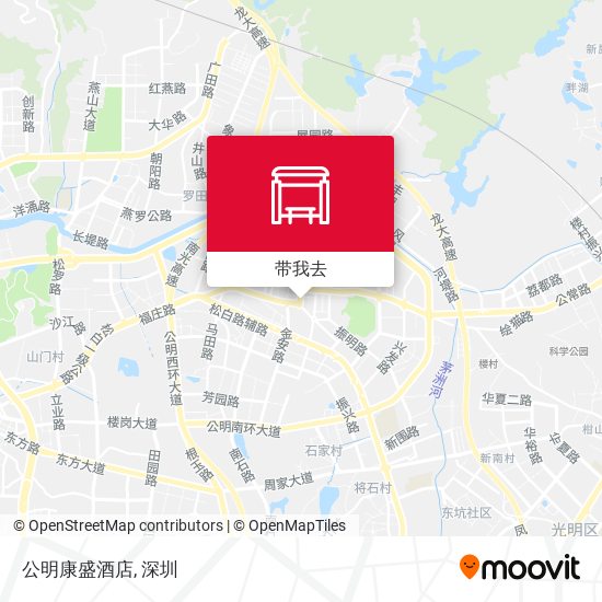 公明康盛酒店地图