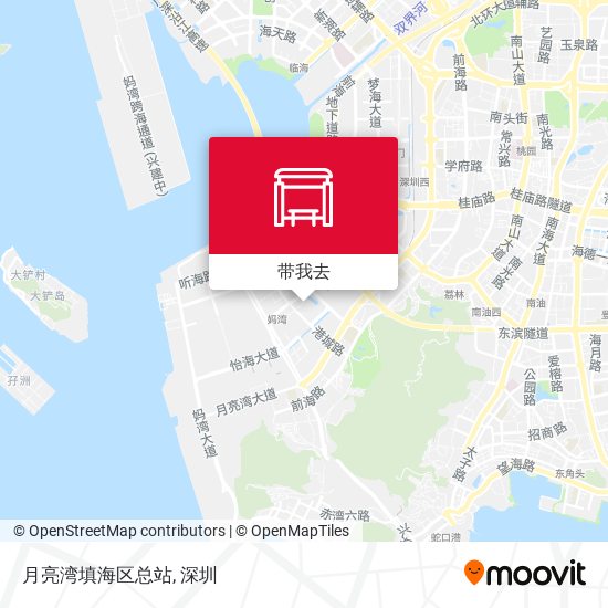月亮湾填海区总站地图