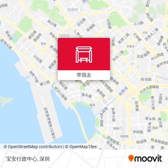 宝安行政中心地图