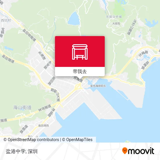 盐港中学地图