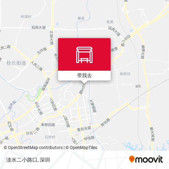 淡水二小路口地图