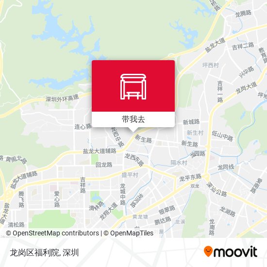 龙岗区福利院地图