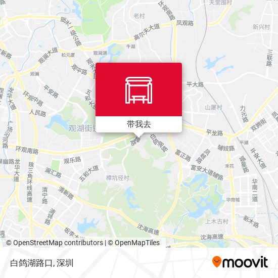 白鸽湖路口地图