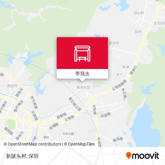 新陂头村地图