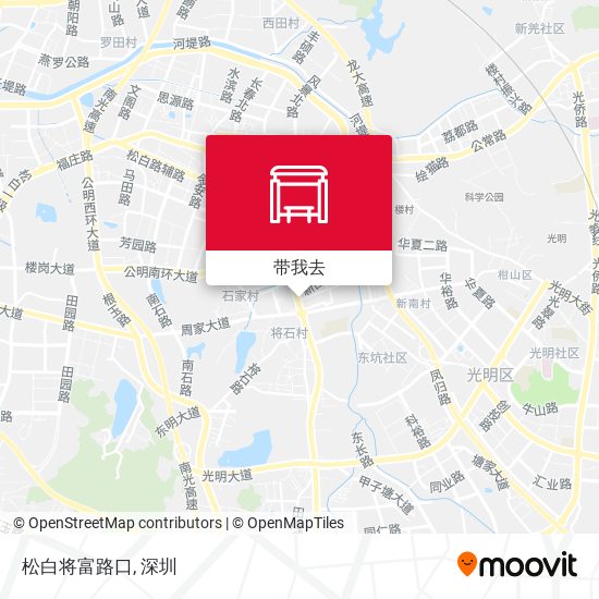 松白将富路口地图