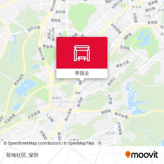 荷坳社区地图