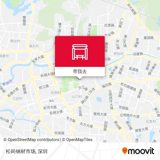 松岗钢材市场地图