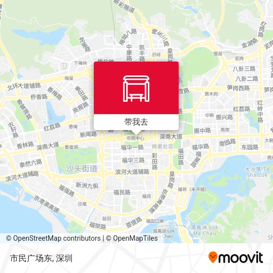 市民广场东地图