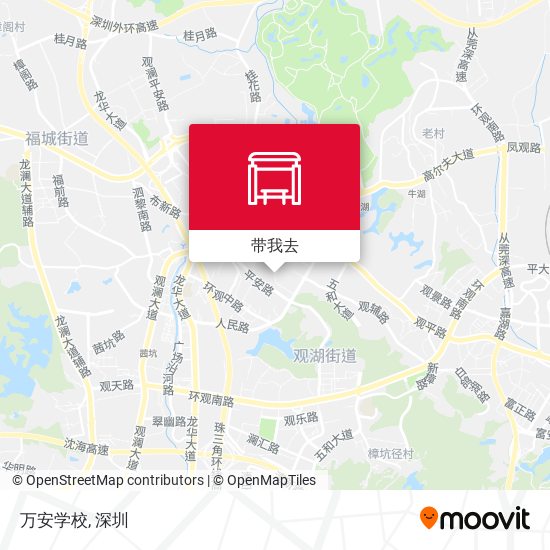 万安学校地图