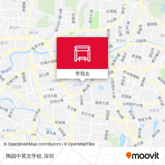 陶园中英文学校地图