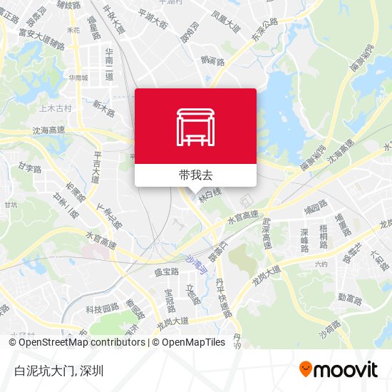 白泥坑大门地图
