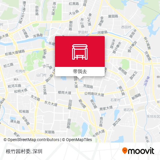 根竹园村委地图
