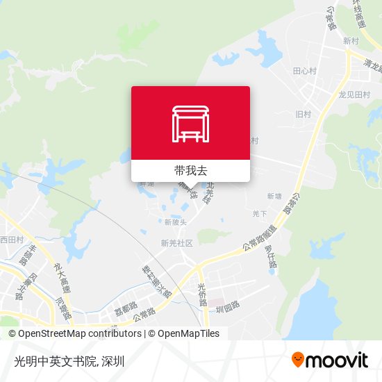 光明中英文书院地图