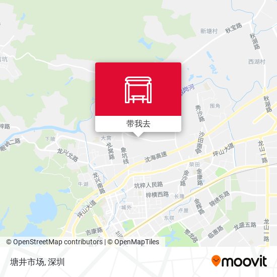塘井市场地图