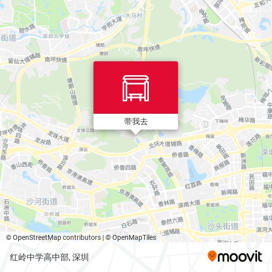 红岭中学高中部地图